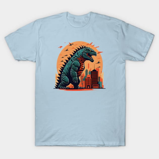 Godzilla King 1 T-Shirt by Dreamy Spirit